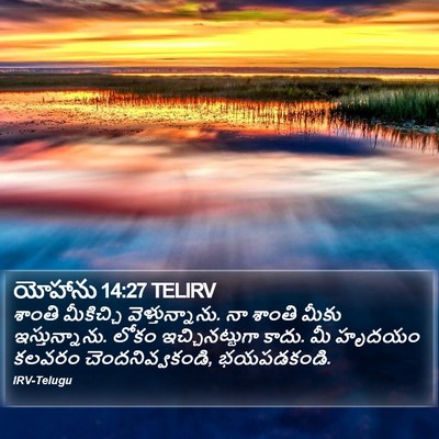యోహాను 14:27 TELIRV Bible Verse Image
