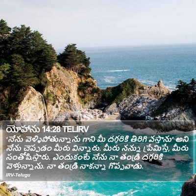 యోహాను 14:28 TELIRV Bible Verse Image