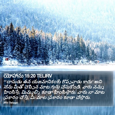 యోహాను 15:20 TELIRV Bible Verse Image
