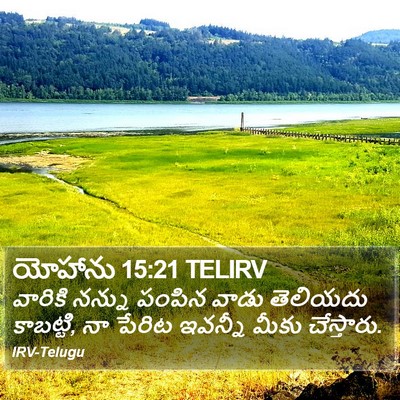 యోహాను 15:21 TELIRV Bible Verse Image