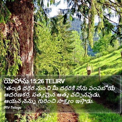 యోహాను 15:26 TELIRV Bible Verse Image