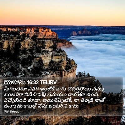 యోహాను 16:32 TELIRV Bible Verse Image