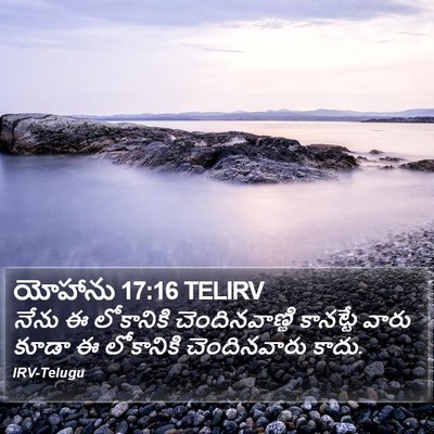 యోహాను 17:16 TELIRV Bible Verse Image