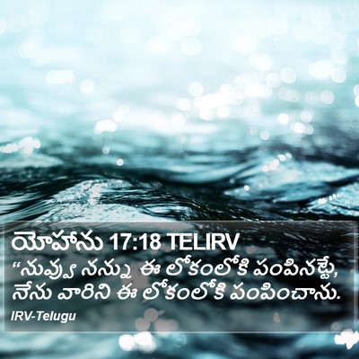 యోహాను 17:18 TELIRV Bible Verse Image