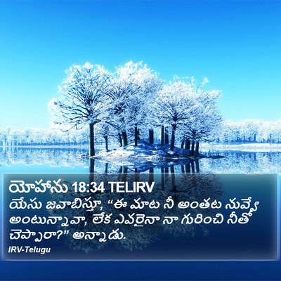 యోహాను 18:34 TELIRV Bible Verse Image