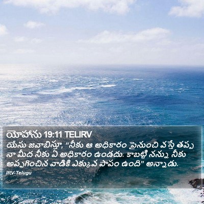 యోహాను 19:11 TELIRV Bible Verse Image