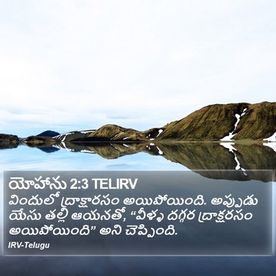 యోహాను 2:3 TELIRV Bible Verse Image