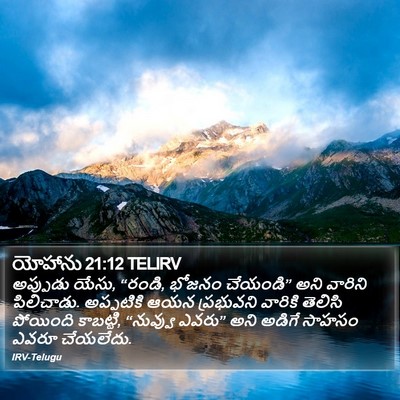 యోహాను 21:12 TELIRV Bible Verse Image