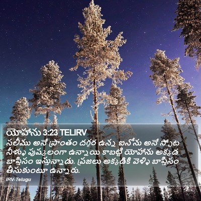 యోహాను 3:23 TELIRV Bible Verse Image