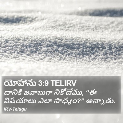 యోహాను 3:9 TELIRV Bible Verse Image