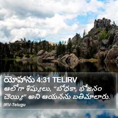 యోహాను 4:31 TELIRV Bible Verse Image