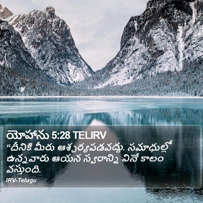 యోహాను 5:28 TELIRV Bible Verse Image