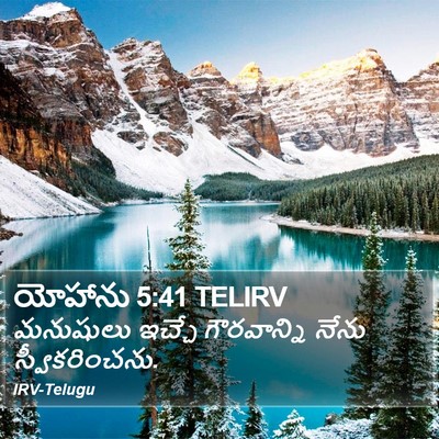 యోహాను 5:41 TELIRV Bible Verse Image