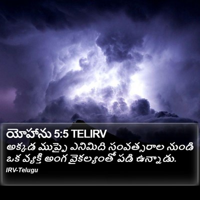 యోహాను 5:5 TELIRV Bible Verse Image