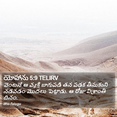 యోహాను 5:9 TELIRV Bible Verse Image