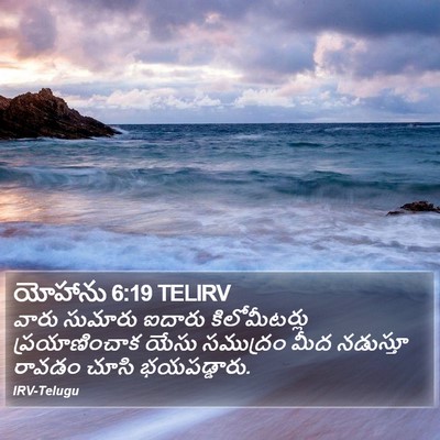 యోహాను 6:19 TELIRV Bible Verse Image
