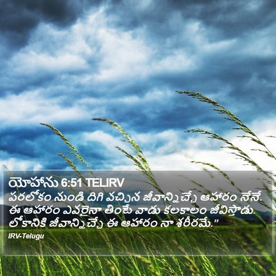 యోహాను 6:51 TELIRV Bible Verse Image