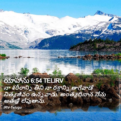 యోహాను 6:54 TELIRV Bible Verse Image