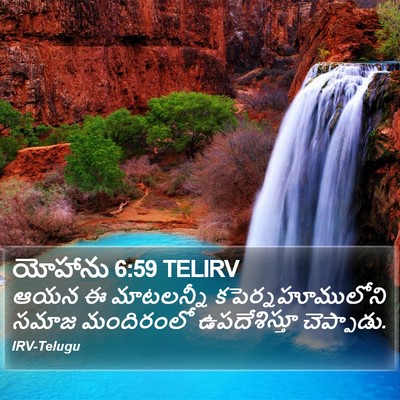 యోహాను 6:59 TELIRV Bible Verse Image
