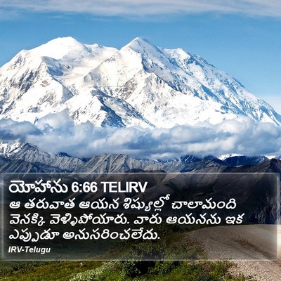 యోహాను 6:66 TELIRV Bible Verse Image