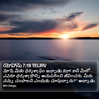 యోహాను 7:19 TELIRV Bible Verse Image