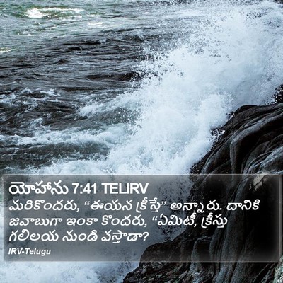 యోహాను 7:41 TELIRV Bible Verse Image