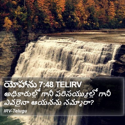 యోహాను 7:48 TELIRV Bible Verse Image