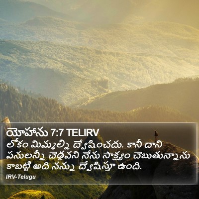 యోహాను 7:7 TELIRV Bible Verse Image