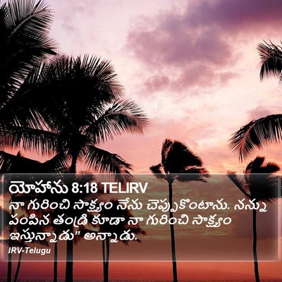 యోహాను 8:18 TELIRV Bible Verse Image