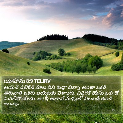 యోహాను 8:9 TELIRV Bible Verse Image