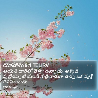 యోహాను 9:1 TELIRV Bible Verse Image