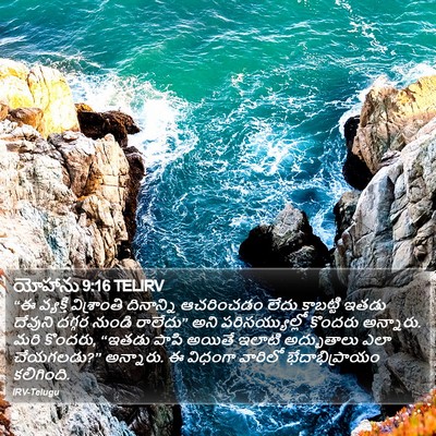 యోహాను 9:16 TELIRV Bible Verse Image