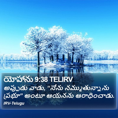 యోహాను 9:38 TELIRV Bible Verse Image