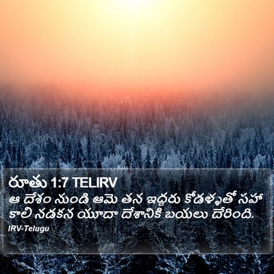 రూతు 1:7 TELIRV Bible Verse Image