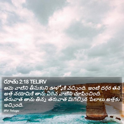 రూతు 2:18 TELIRV Bible Verse Image