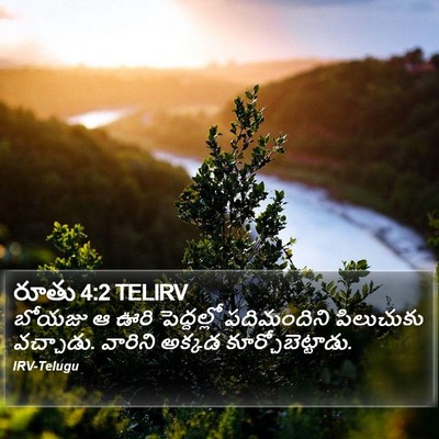 రూతు 4:2 TELIRV Bible Verse Image