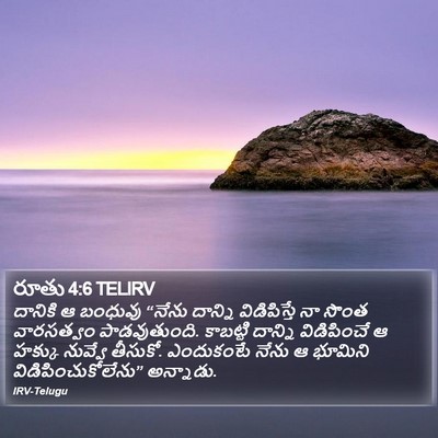 రూతు 4:6 TELIRV Bible Verse Image