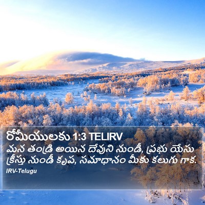 రోమీయులకు 1:3 TELIRV Bible Verse Image