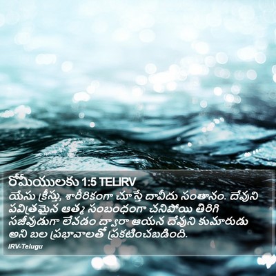 రోమీయులకు 1:5 TELIRV Bible Verse Image