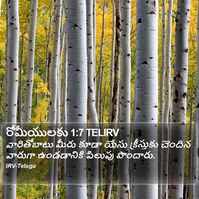 రోమీయులకు 1:7 TELIRV Bible Verse Image