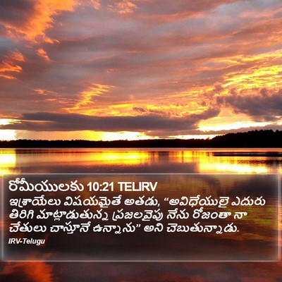 రోమీయులకు 10:21 TELIRV Bible Verse Image