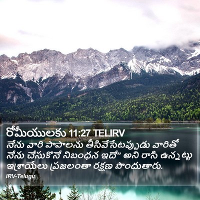 రోమీయులకు 11:27 TELIRV Bible Verse Image