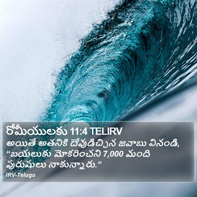 రోమీయులకు 11:4 TELIRV Bible Verse Image