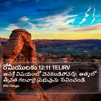 రోమీయులకు 12:11 TELIRV Bible Verse Image