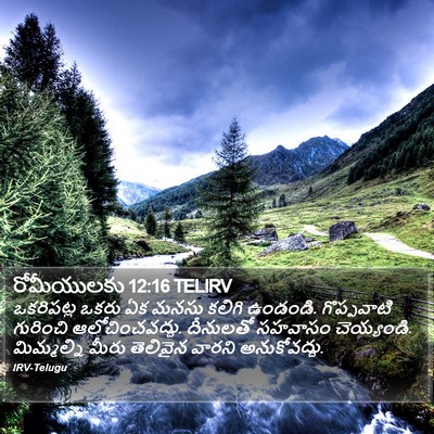 రోమీయులకు 12:16 TELIRV Bible Verse Image