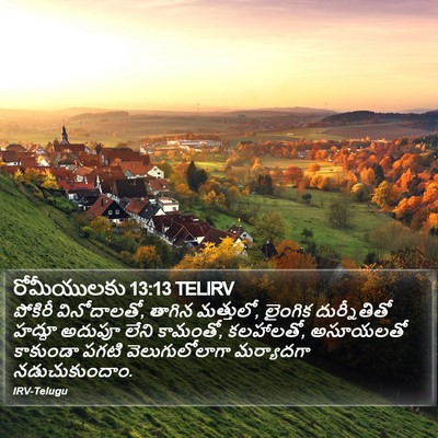 రోమీయులకు 13:13 TELIRV Bible Verse Image