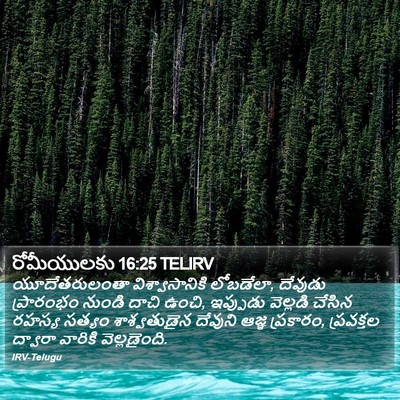 రోమీయులకు 16:25 TELIRV Bible Verse Image