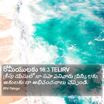 రోమీయులకు 16:3 TELIRV Bible Verse Image