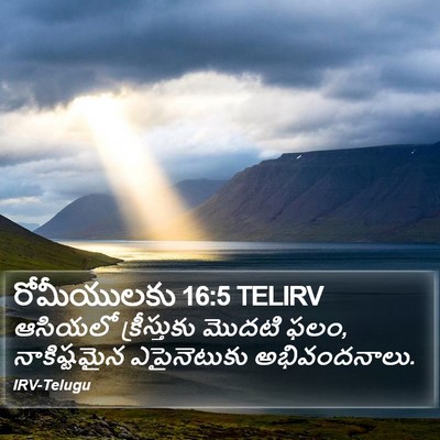 రోమీయులకు 16:5 TELIRV Bible Verse Image