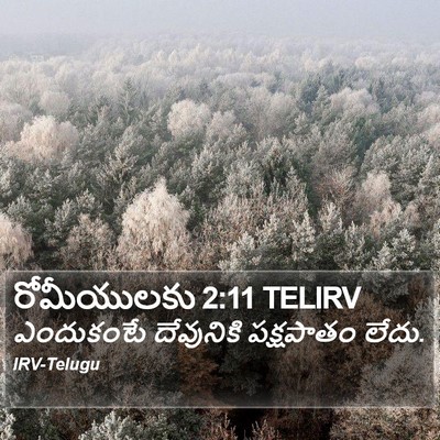 రోమీయులకు 2:11 TELIRV Bible Verse Image